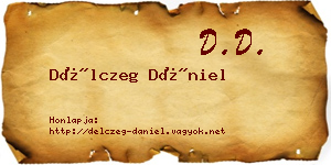 Délczeg Dániel névjegykártya
